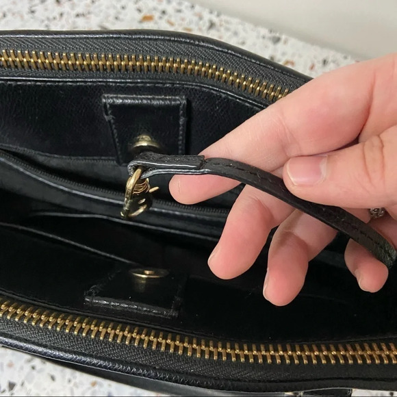 MICHAEL KORS Reese Saffiano Leather Designer Satchel With Metal Logo Charm - Picture 14 of 16